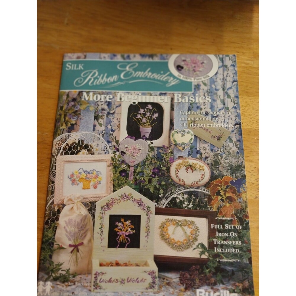 Silk Ribbon Embroidery More Beginner Basics Bucilla Transfers 1995